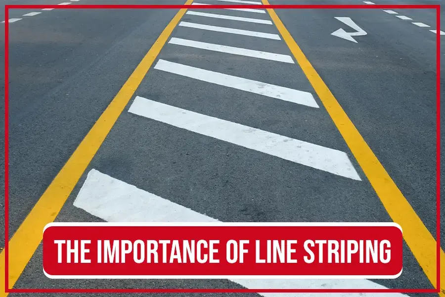 professional parking lot line striping