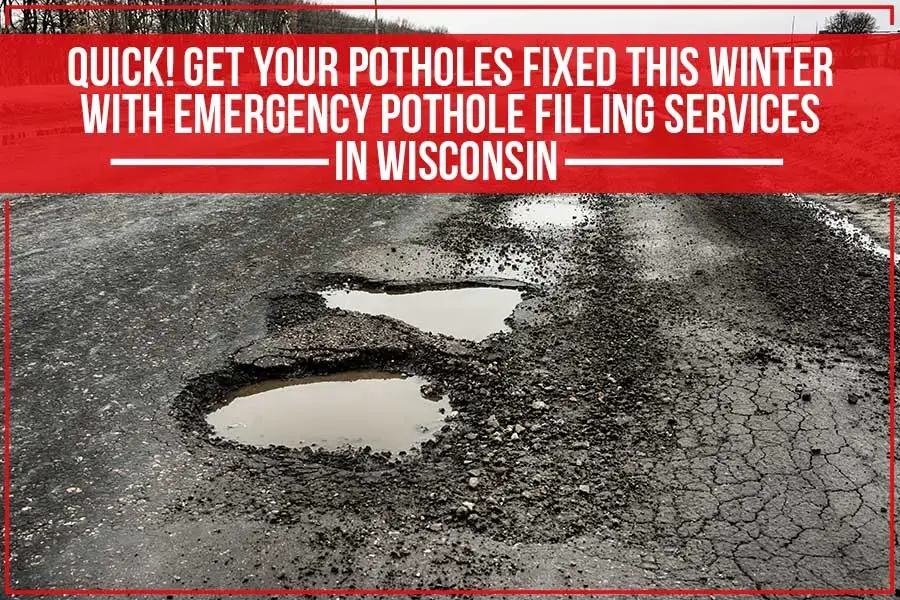 Large potholes that Doctor Asphalt can repair in a emergency