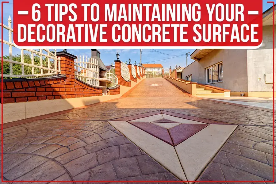 decorative concrete surface